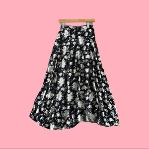 Long Floral Skirt